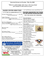 Seventh Sunday of Easter 2021